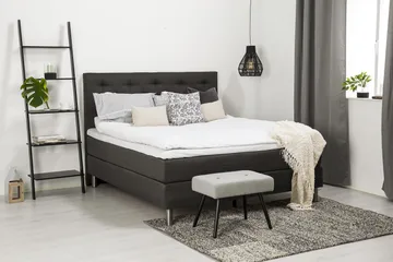 Diplomat Komplett Sängpaket 180x200 - Mörkgrå - Möbler - Sovrum - Sängar - Komplett Sängpaket