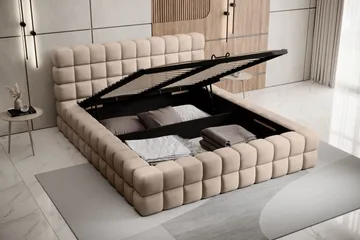Dizzle Sängram 180x200 cm - Beige - Möbler - Sovrum - Sängar - Sängar med förvaring