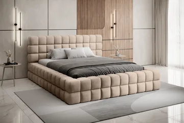 Dizzle Sängram 180x200 cm - Beige - Möbler - Sovrum - Sängar - Sängar med förvaring