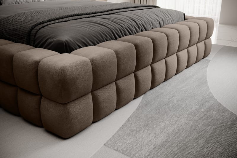 Dizzle Sängram 180x200 cm - Mörkbeige - Möbler - Sovrum - Sängar - Sängar med förvaring