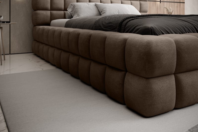 Dizzle Sängram 180x200 cm - Mörkbeige - Möbler - Sovrum - Sängar - Sängar med förvaring