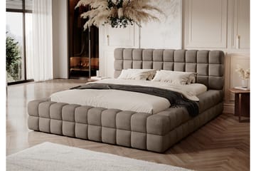 Dizzle Sängram 180x200 cm - Mörkbeige - Möbler - Sovrum - Sängar - Sängar med förvaring