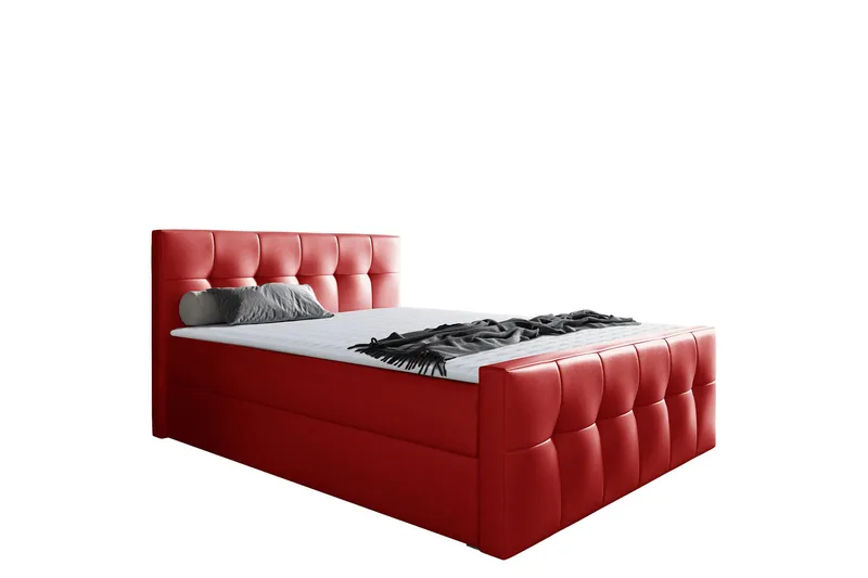 Doncaster Sängpaket Kontinentalsäng 180x200 cm, Röd
