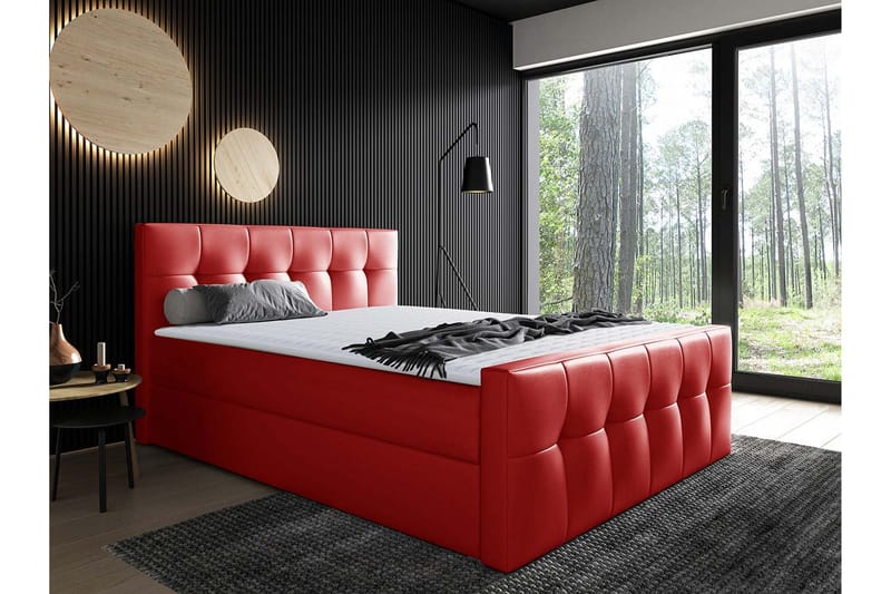 Doncaster Sängpaket Kontinentalsäng 180x200 cm - Röd - Möbler - Sovrum - Sängar - Komplett Sängpaket