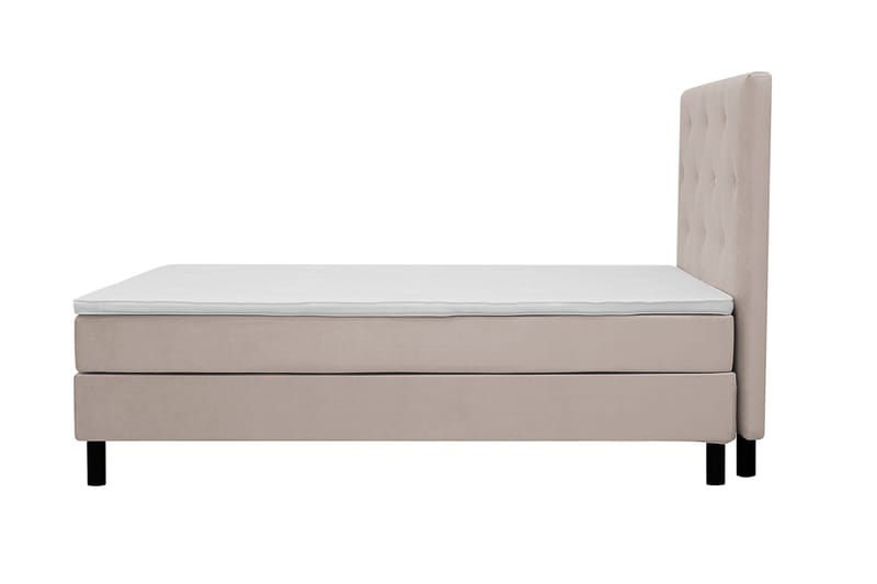Dream Komplett Sängpaket 120x200 cm Assymetriska knappar - Beige - Möbler - Sovrum - Sängar - Kontinentalsängar
