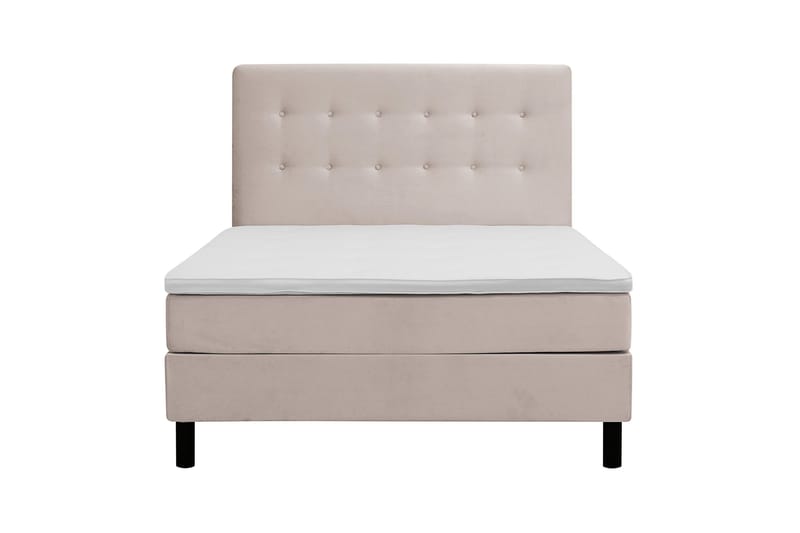 Dream Komplett Sängpaket 140x200 cm Knappar - Beige - Möbler - Sovrum - Sängar - Kontinentalsängar