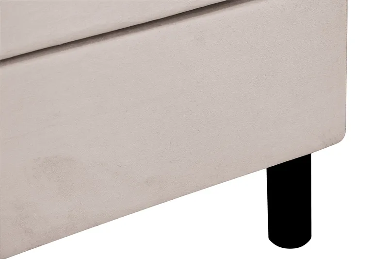 Dream Komplett Sängpaket 150x200 cm Assymetriska knappar - Beige - Möbler - Sovrum - Sängar - Kontinentalsängar