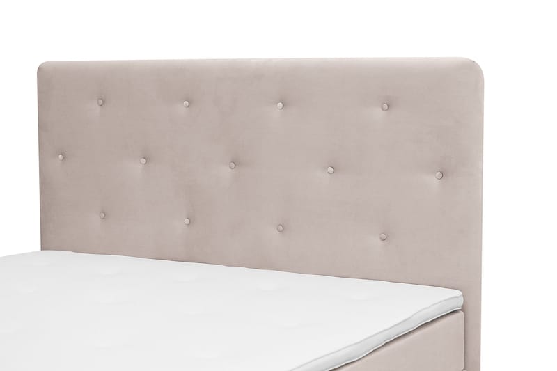 Dream Komplett Sängpaket 160x200 cm Assymetriska knappar - Beige - Möbler - Sovrum - Sängar - Kontinentalsängar