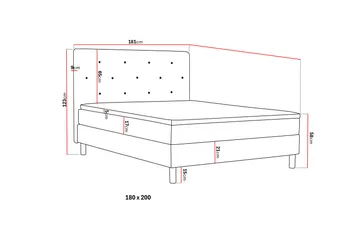 Dream Komplett Sängpaket 180 cm - Grå - Möbler - Sovrum - Sängar - Komplett Sängpaket