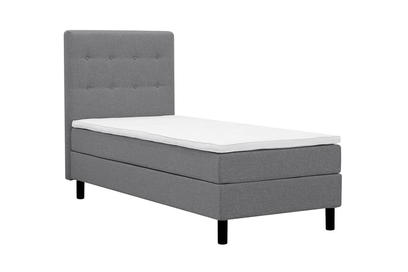 Dream Komplett Sängpaket 90x200 cm Knappar - Grå - Möbler - Sovrum - Sängar - Kontinentalsängar