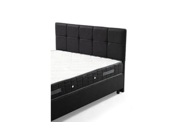 Dubbelmadrass, Bas & Huvudgavel Sudalmuni set antracit - 140 x 114 x 200 cm - Möbler - Sovrum - Sängar - Komplett Sängpaket