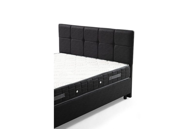 Dubbelmadrass, Bas & Huvudgavel Sudalmuni set antracit - 150 x 114 x 200 cm - Möbler - Sovrum - Sängar - Komplett Sängpaket