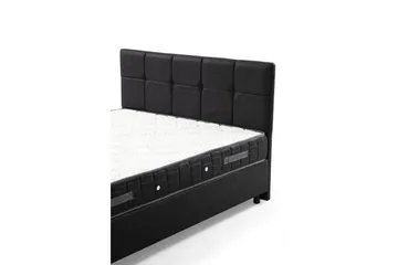 Dubbelmadrass, Bas & Huvudgavel Sudalmuni set antracit - 160 x 114 x 200 cm - Möbler - Sovrum - Sängar - Komplett Sängpaket