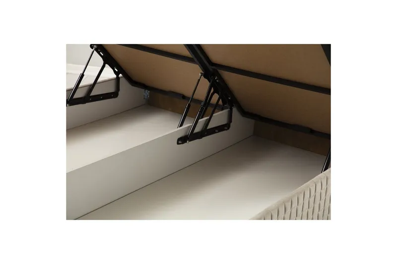 Dubbelmadrass, Bas & Huvudgavel Sudamal Set Brun - 150 x 114 x 200 cm - Möbler - Sovrum - Sängar - Komplett Sängpaket