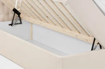 Boxy Box Bed 140x200 cm - Beige - Möbler - Sovrum - Sängar - Dubbelsängar