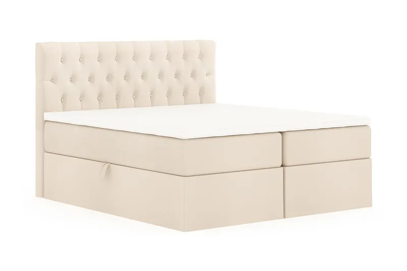 Boxy Box Bed 180x200 cm - Beige - Möbler - Sovrum - Sängar - Dubbelsängar