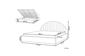 Dubbelsäng Chadenet med förvaring 180x200 cm - 180x200 cm - Möbler - Sovrum - Sängar - Sängar med förvaring