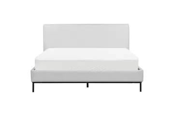 Dubbelsäng Corio med lamellram Grå-Svart, 160x200 cm - Grå-Svart, 160x200 cm - Möbler - Sovrum - Sängar - Ramsäng