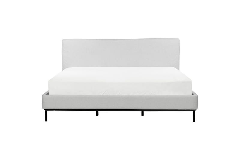 Dubbelsäng Corio med lamellram Grå-Svart, 180x200 cm - Grå-Svart, 180x200 cm - Möbler - Sovrum - Sängar - Ramsäng