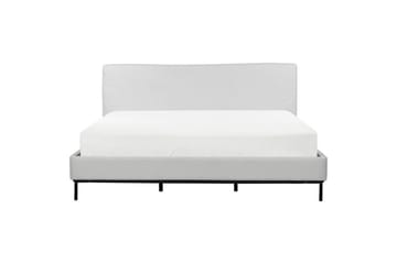 Dubbelsäng Corio med lamellram Grå-Svart, 180x200 cm - Grå-Svart, 180x200 cm - Möbler - Sovrum - Sängar - Ramsäng