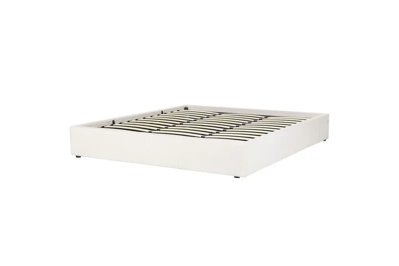 Dubbelsäng Dinan med lamellram Vit, 180x200 cm - Vit, 180x200 cm - Möbler - Sovrum - Sängar - Sängar med förvaring