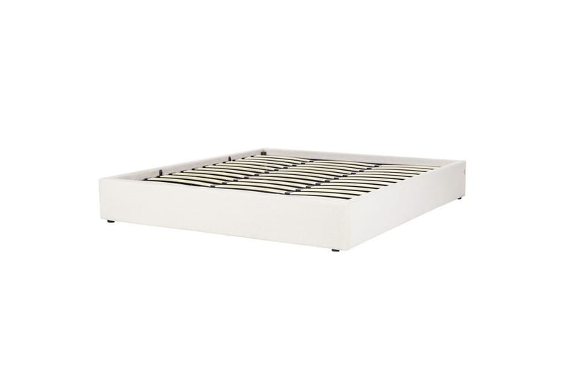 Dubbelsäng Dinan med lamellram Vit, 180x200 cm - Vit, 180x200 cm - Möbler - Sovrum - Sängar - Sängar med förvaring