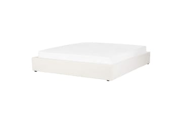 Dubbelsäng Dinan med lamellram Vit, 180x200 cm - Vit, 180x200 cm - Möbler - Sovrum - Sängar - Sängar med förvaring