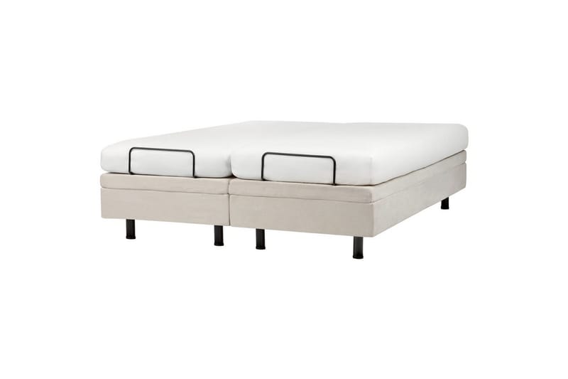 Dubbelsäng Duke II Beige-Svart, 160x200 cm - Beige-Svart, 160x200 cm - Möbler - Sovrum - Sängar - Komplett Sängpaket