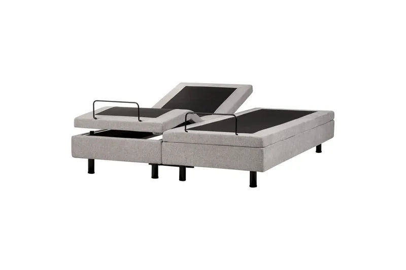 Dubbelsäng Duke II Grå-Svart, 160x200 cm, Grå-Svart, 160x200 cm