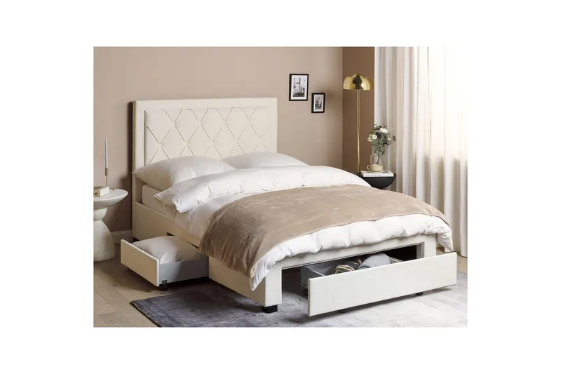 Dubbelsäng Lievin med förvaring 140x200 cm - 140x200 cm - Möbler - Sovrum - Sängar - Sängar med förvaring