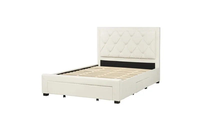 Dubbelsäng Lievin med förvaring 140x200 cm - 140x200 cm - Möbler - Sovrum - Sängar - Sängar med förvaring