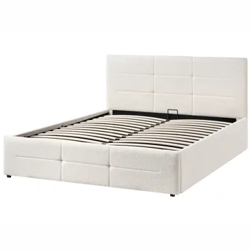 Dubbelsäng Massognes 140x200 cm - Off-White - Möbler - Sovrum - Sängar - Sängar med förvaring