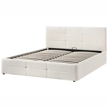Dubbelsäng Massognes 160x200 cm - Off-White - Möbler - Sovrum - Sängar - Sängar med förvaring
