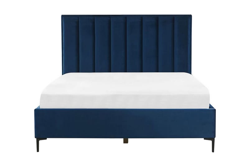 Dubbelsäng med förvaring 160x200 cm SEZANNE - Blå - Sängar med förvaring