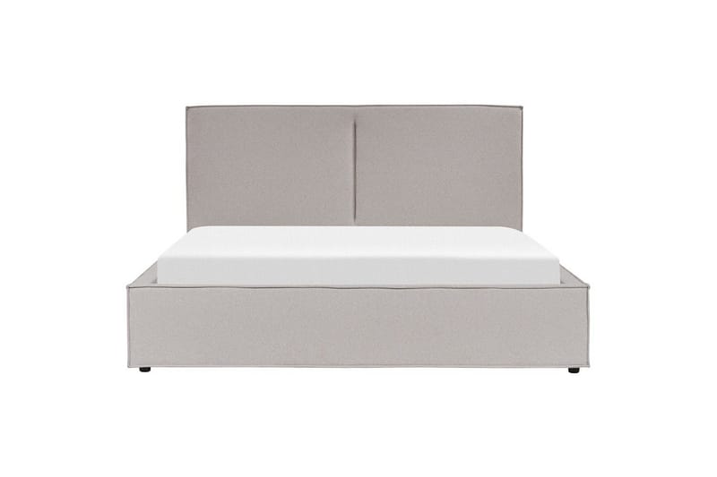 Dubbelsäng Moissac med lamellram Grå-Svart, 180x200 cm - Grå-Svart, 180x200 cm - Möbler - Sovrum - Sängar - Sängar med förvaring