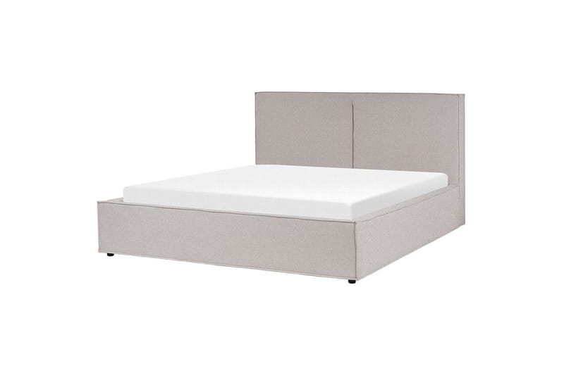 Dubbelsäng Moissac med lamellram Grå-Svart, 180x200 cm - Grå-Svart, 180x200 cm - Möbler - Sovrum - Sängar - Sängar med förvaring