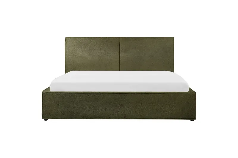 Dubbelsäng Moissac med lamellram Grön-Svart, 180x200 cm - Grön-Svart, 180x200 cm - Möbler - Sovrum - Sängar - Sängar med förvaring
