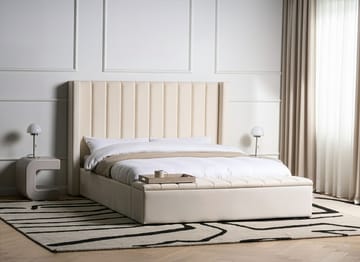 Dubbelsäng Noyers 160x200 cm - Off-White - Möbler - Sovrum - Sängram & sängstomme