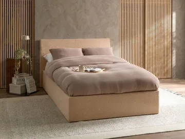 Dubbelsäng Orbey 120x200 cm - Beige - Möbler - Sovrum - Sängram & sängstomme