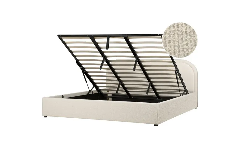 Dubbelsäng Quillien med förvaring 180x200 cm, 180x200 cm