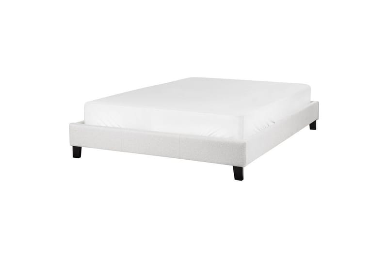 Dubbelsäng Roanne med lamellram Grå-Mörkt Trä, 140x200 cm, Polyester, Grå-Mörkt Trä, 140x200 cm, Polyester