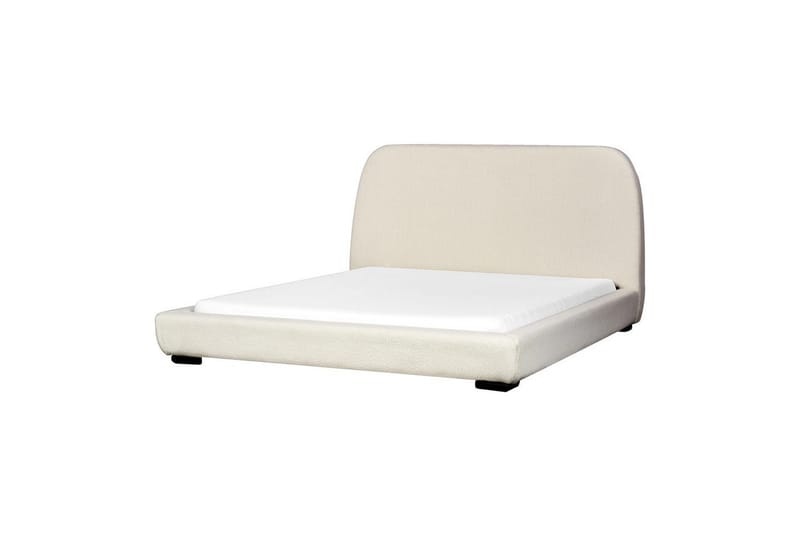 Dubbelsäng Roisel med lamellram 160x200, Bouclé - 160x200, Bouclé - Möbler - Sovrum - Sängar - Ramsäng