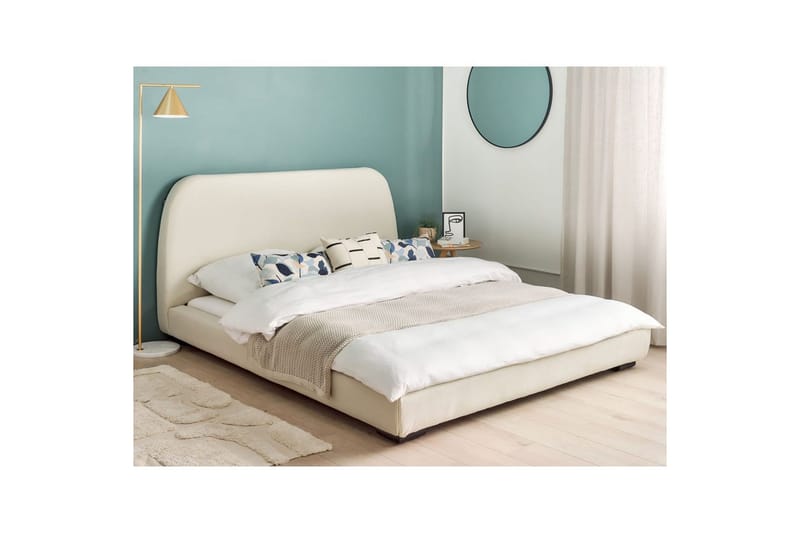 Dubbelsäng Roisel med lamellram 160x200, Polyester - 160x200, Polyester - Möbler - Sovrum - Sängar - Ramsäng