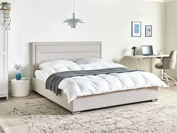 Dubbelsäng Rouen 180x200 cm - Ljusbeige - Möbler - Sovrum - Sängar - Sängar med förvaring