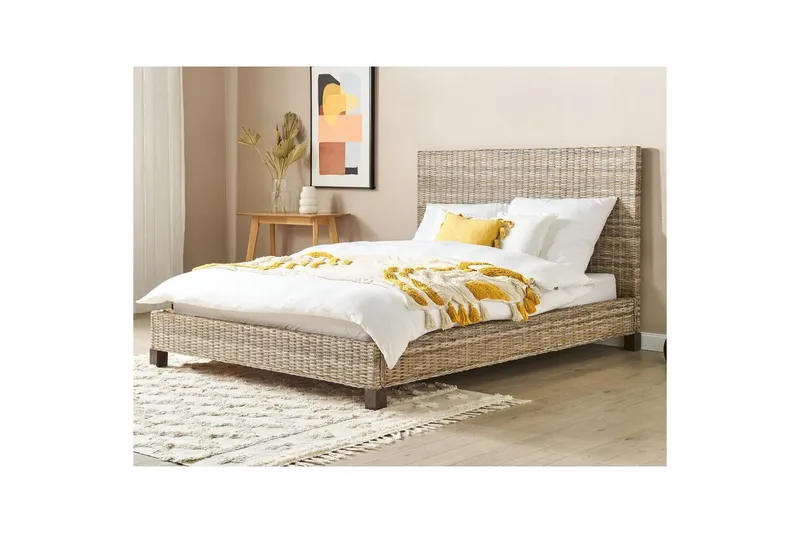 Dubbelsäng Salbris med lamellram 160x200 cm - 160x200 cm - Möbler - Sovrum - Sängram & sängstomme