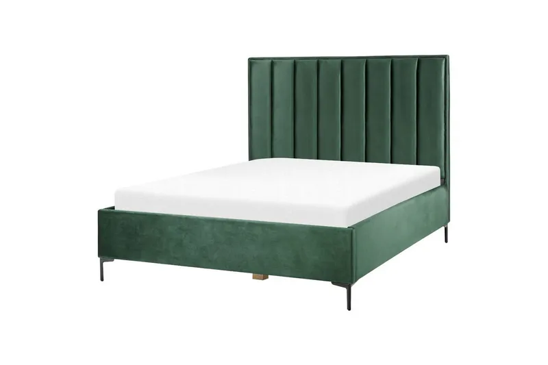 Dubbelsäng Sezanne med förvaring Grön-Svart, 160x200 cm - Grön-Svart, 160x200 cm - Möbler - Sovrum - Sängar - Sängar med förvaring