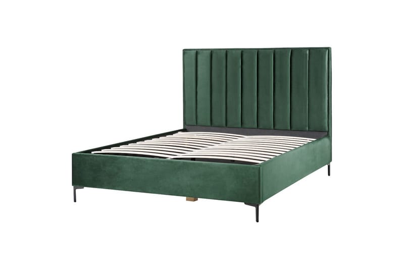 Dubbelsäng Sezanne med förvaring Grön-Svart, 180x200 cm - Grön-Svart, 180x200 cm - Möbler - Sovrum - Sängar - Sängar med förvaring
