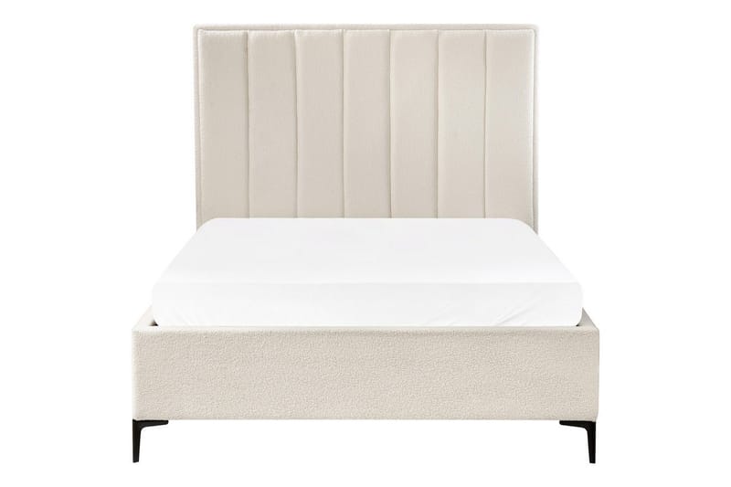 Dubbelsäng Sezanne med lamellram Vit-Svart, 140x200 cm - Vit-Svart, 140x200 cm - Möbler - Sovrum - Sängar - Sängar med förvaring