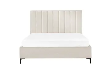Dubbelsäng Sezanne med lamellram Vit-Svart, 180x200 cm - Vit-Svart, 180x200 cm - Möbler - Sovrum - Sängar - Sängar med förvaring