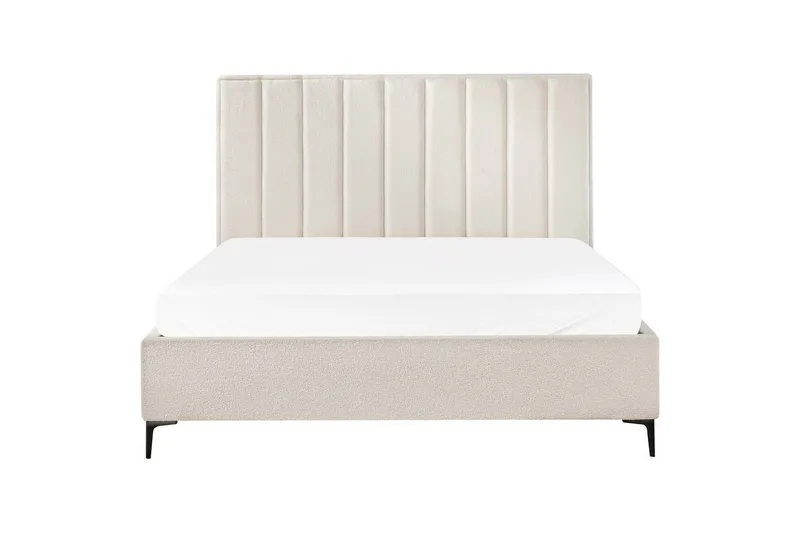 Dubbelsäng Sezanne med lamellram Vit-Svart, 180x200 cm - Vit-Svart, 180x200 cm - Möbler - Sovrum - Sängar - Sängar med förvaring